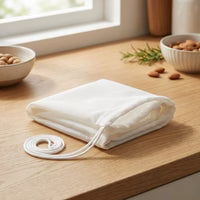 Conjunto de sacos filtrantes de alta qualidade em tecido natural (laváveis e reutilizáveis)