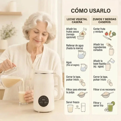 VitaMixia - 8-in-1 Multifunction for Preparing Vegetable Drinks, Juices and Much More