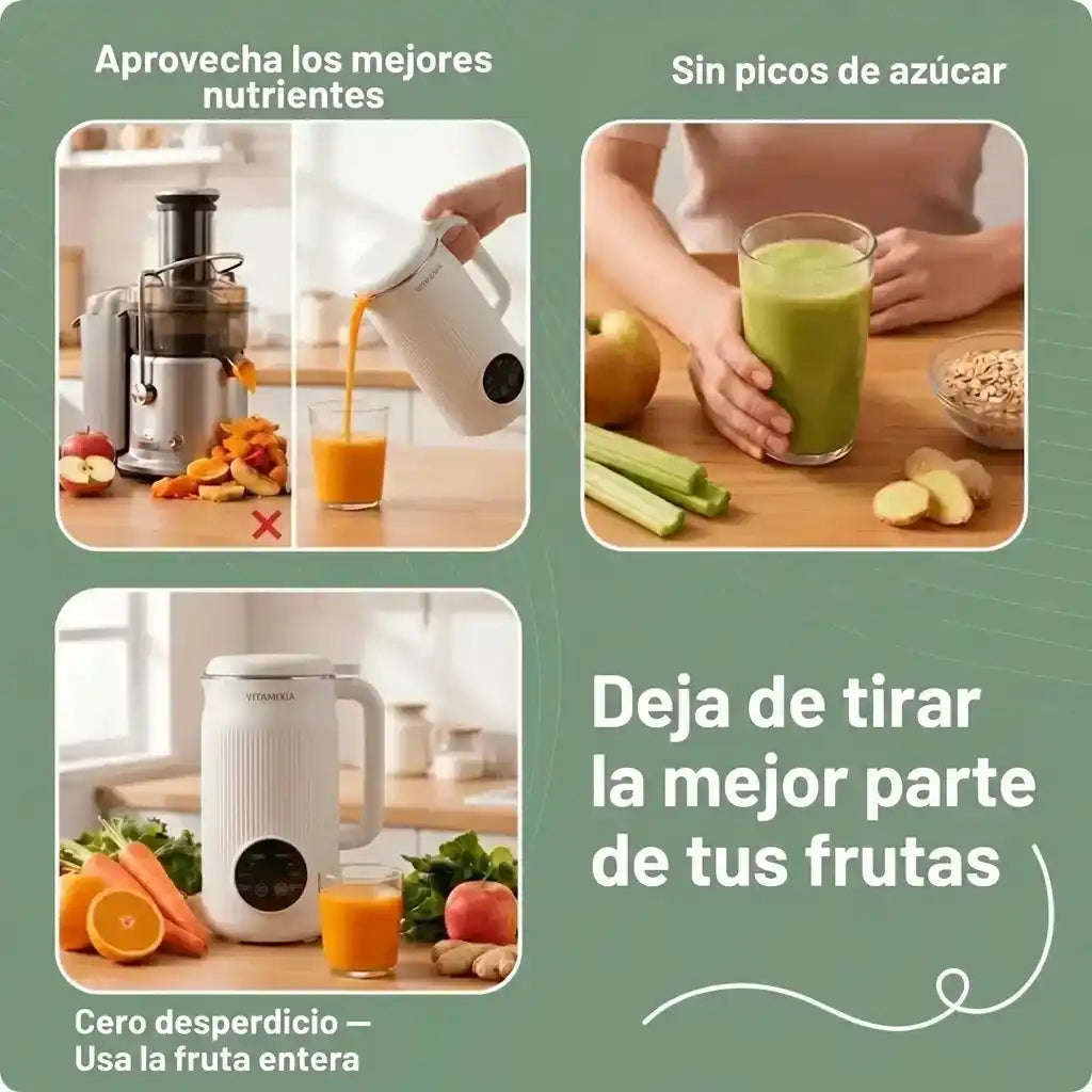 Vitamixia: La máquina 8 en 1 que conserva el 100% de tu fibra (y se limpia sola)