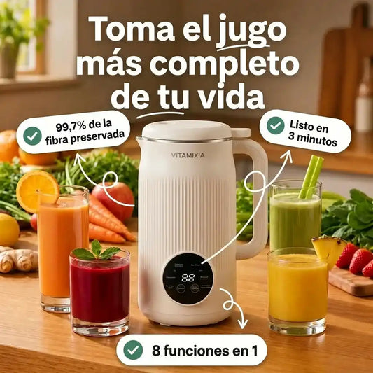 Vitamixia: La máquina 8 en 1 que conserva el 100% de tu fibra (y se limpia sola)
